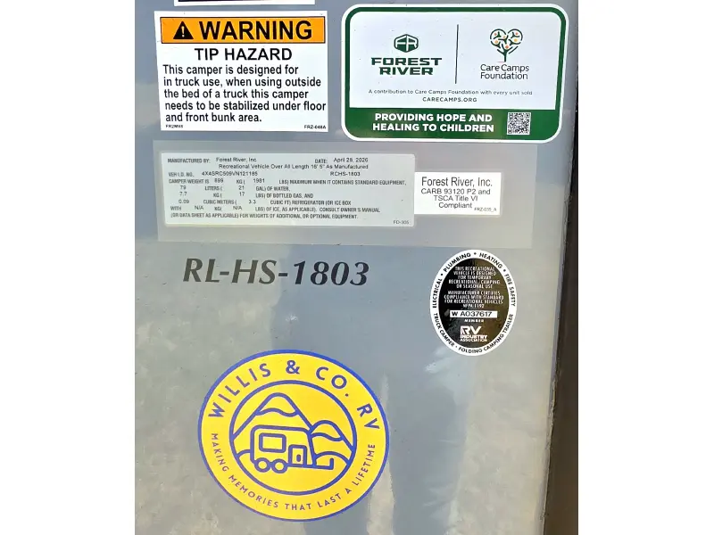 2027 PALOMINO Palomino Real Lite HS-1803