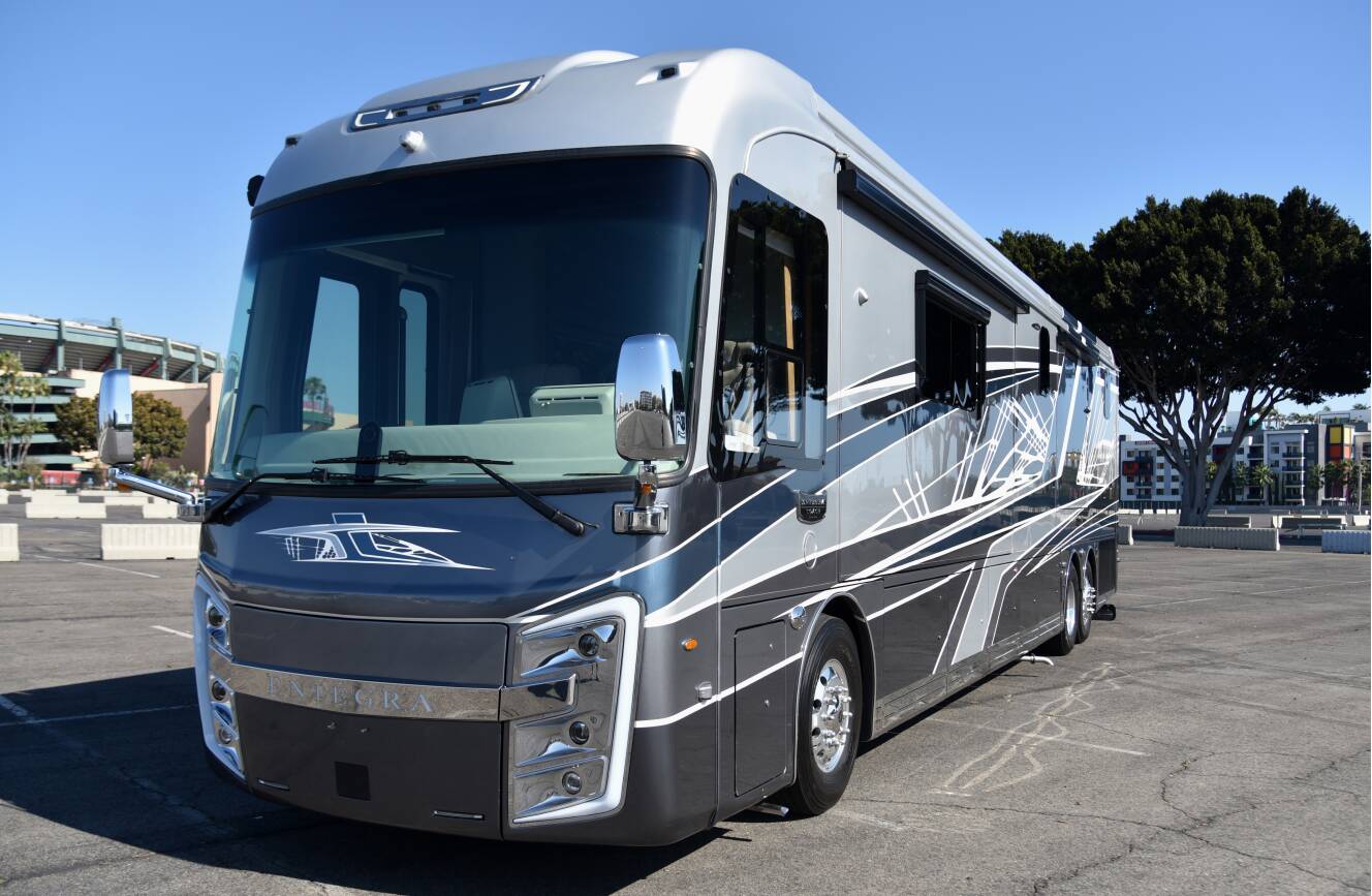 A photo of this 2025 Entegra Coach CORNERSTONE 45B