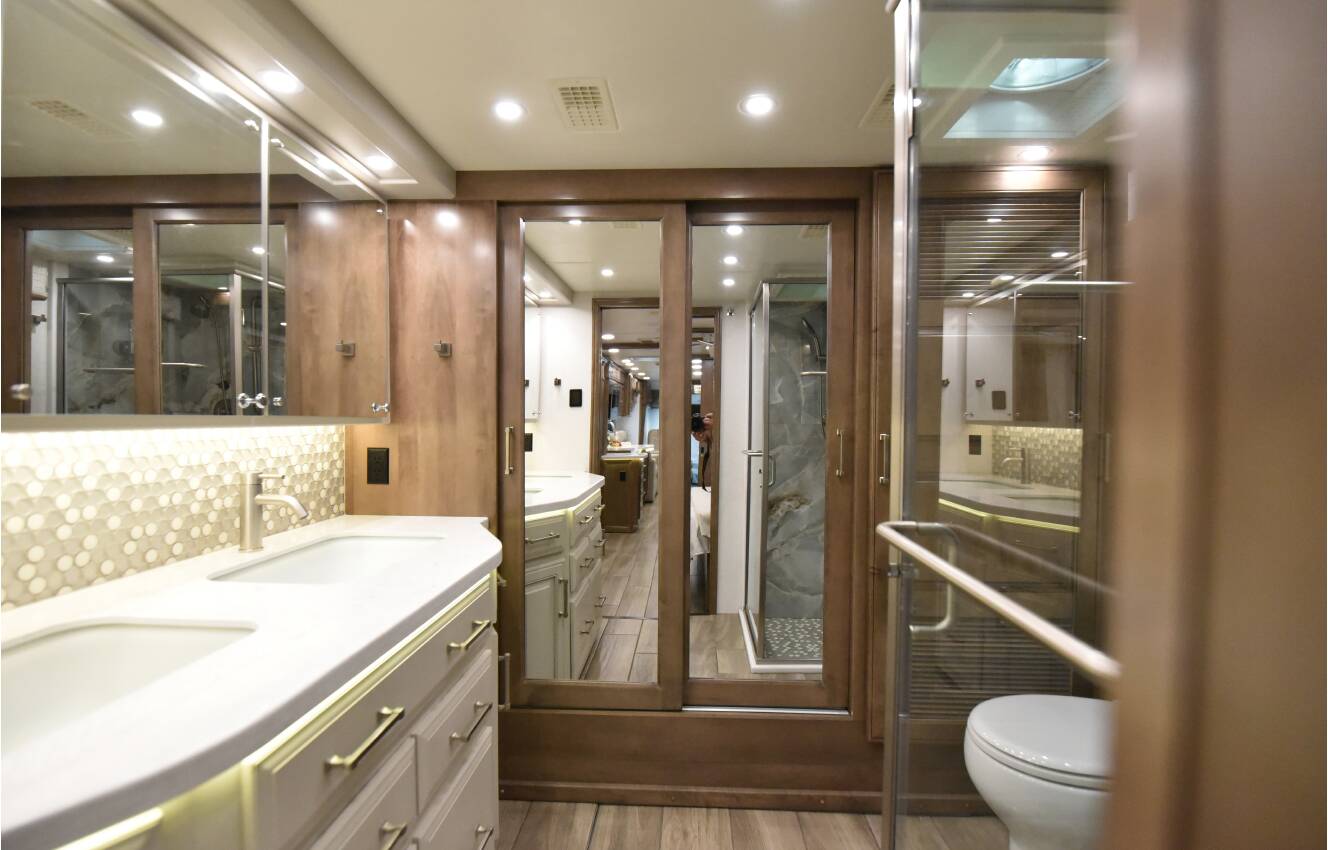 A photo of this 2025 Entegra Coach CORNERSTONE 45B