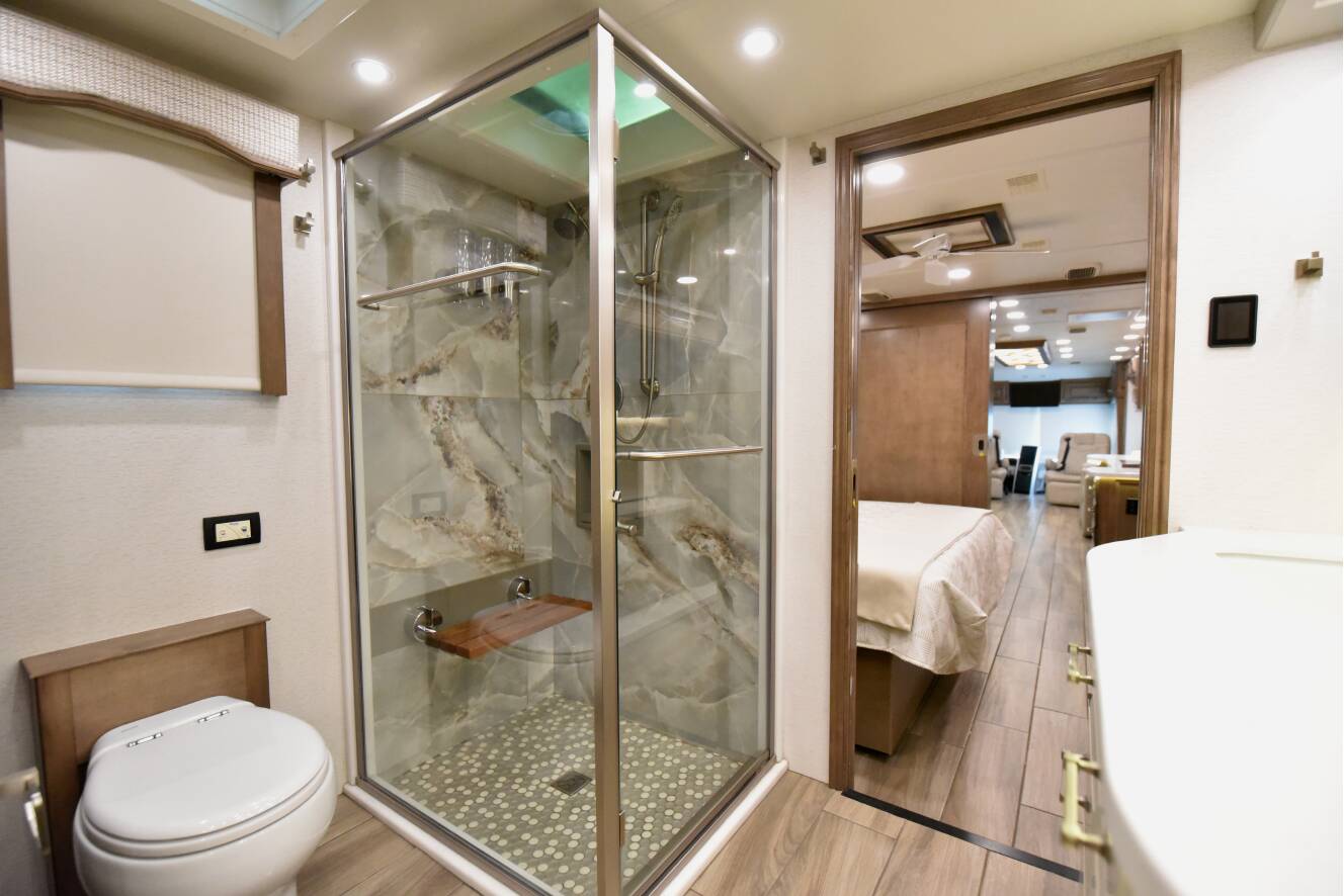A photo of this 2025 Entegra Coach CORNERSTONE 45B