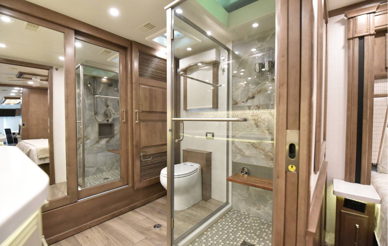 A photo of this 2025 Entegra Coach CORNERSTONE 45B