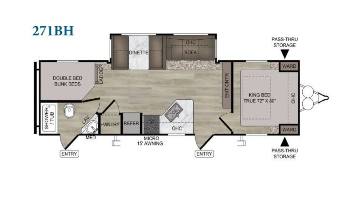 2021 East To West DELLA TERRA 271BH in cedar park TX