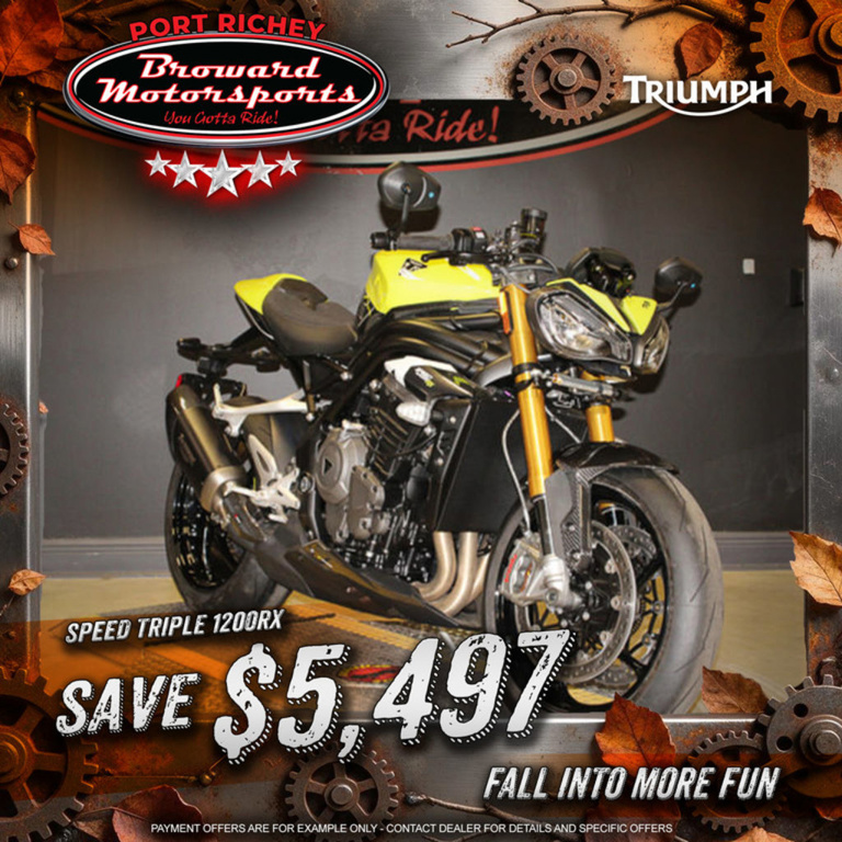 2025 Triumph SPEED TRIPLE 1200 RX TRIPLE in Port Richey, FL