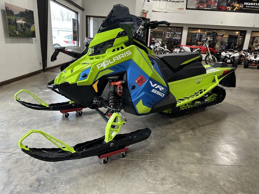 2026 Polaris® 850 INDY VR1 137 Dynamix Premium Matte Light Blue Metal Snowmobile snowmobile