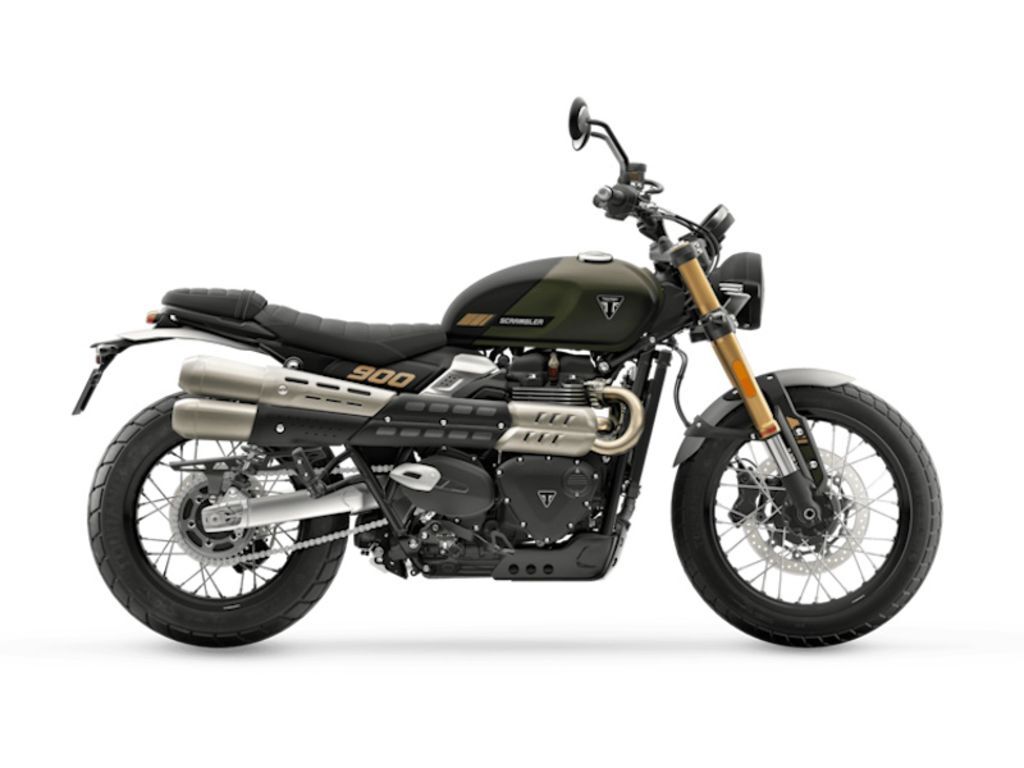 2026 Triumph Scrambler 900 Matt khaki green BASE in Meridian, ID