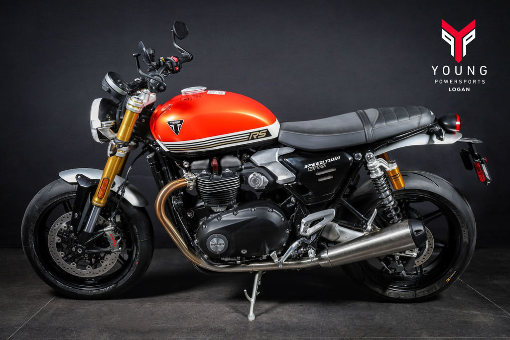 2025 Triumph Speed Twin 1200 RS Baja Orange/Sapphire Black in Logan, UT