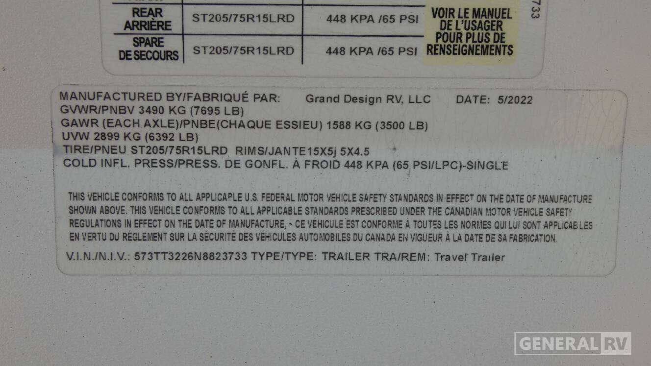 A photo of this 2022 Grand Design Transcend Xplor 260RB