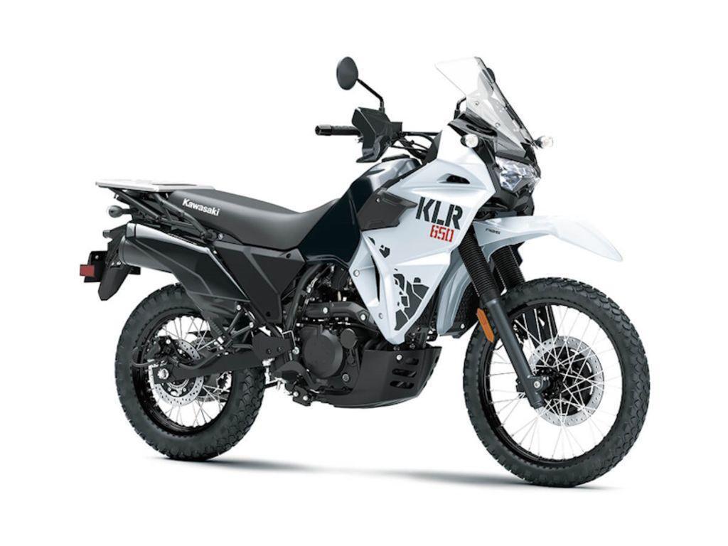 2025 Kawasaki KLR®650 Pearl Crystal White/Metallic Carbon Gray ABS ABS in Manassas, VA