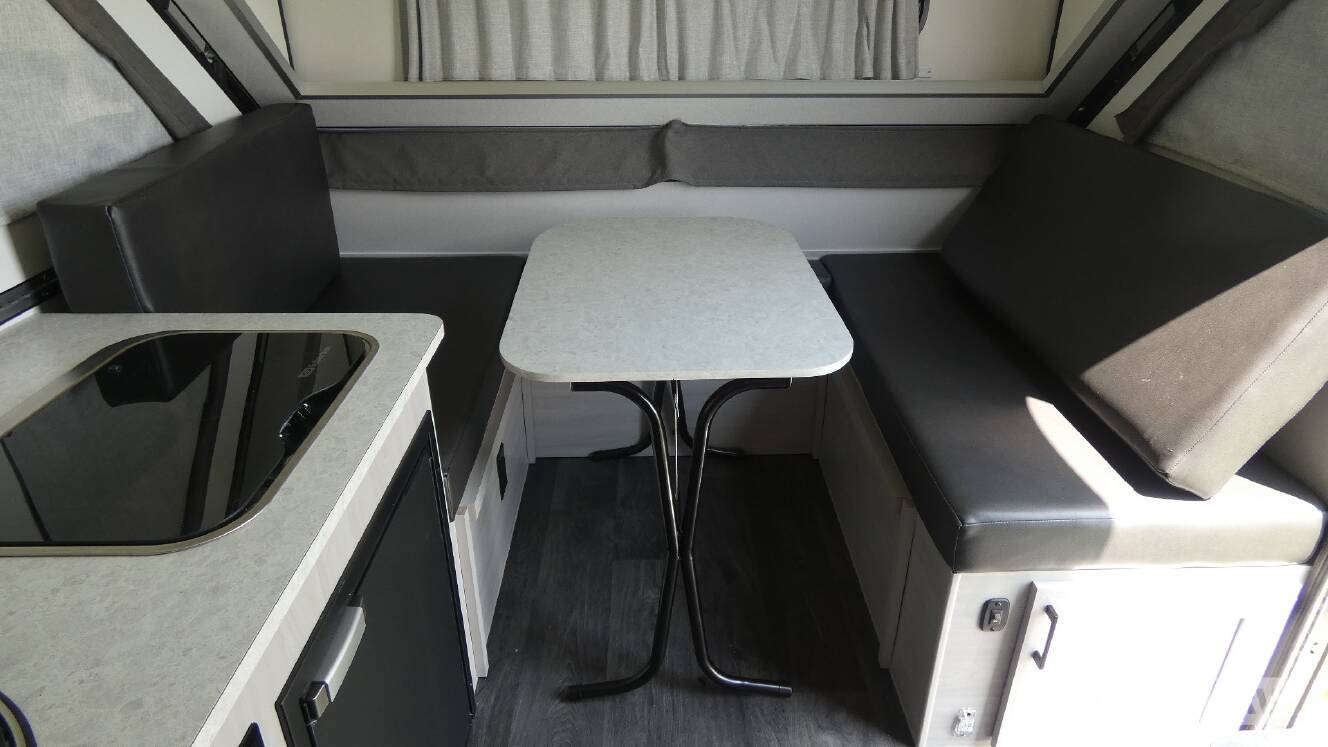A photo of this 2027 Aliner Classic Rear Sofa