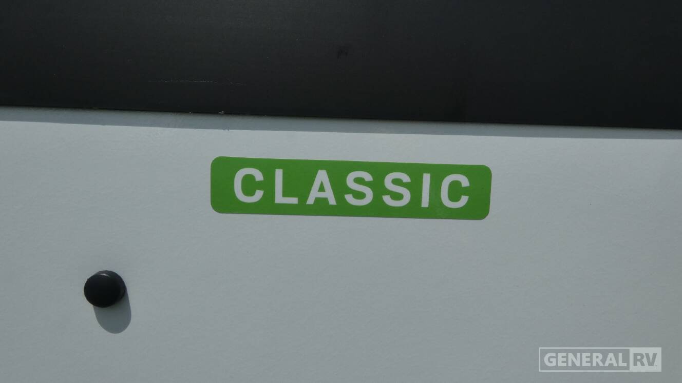 A photo of this 2027 Aliner Classic Rear Sofa