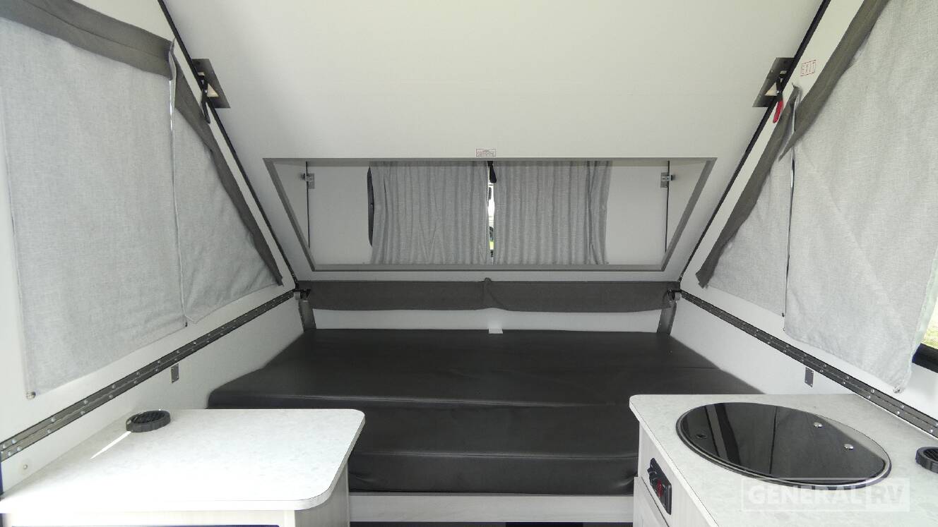 A photo of this 2027 Aliner Classic Rear Sofa