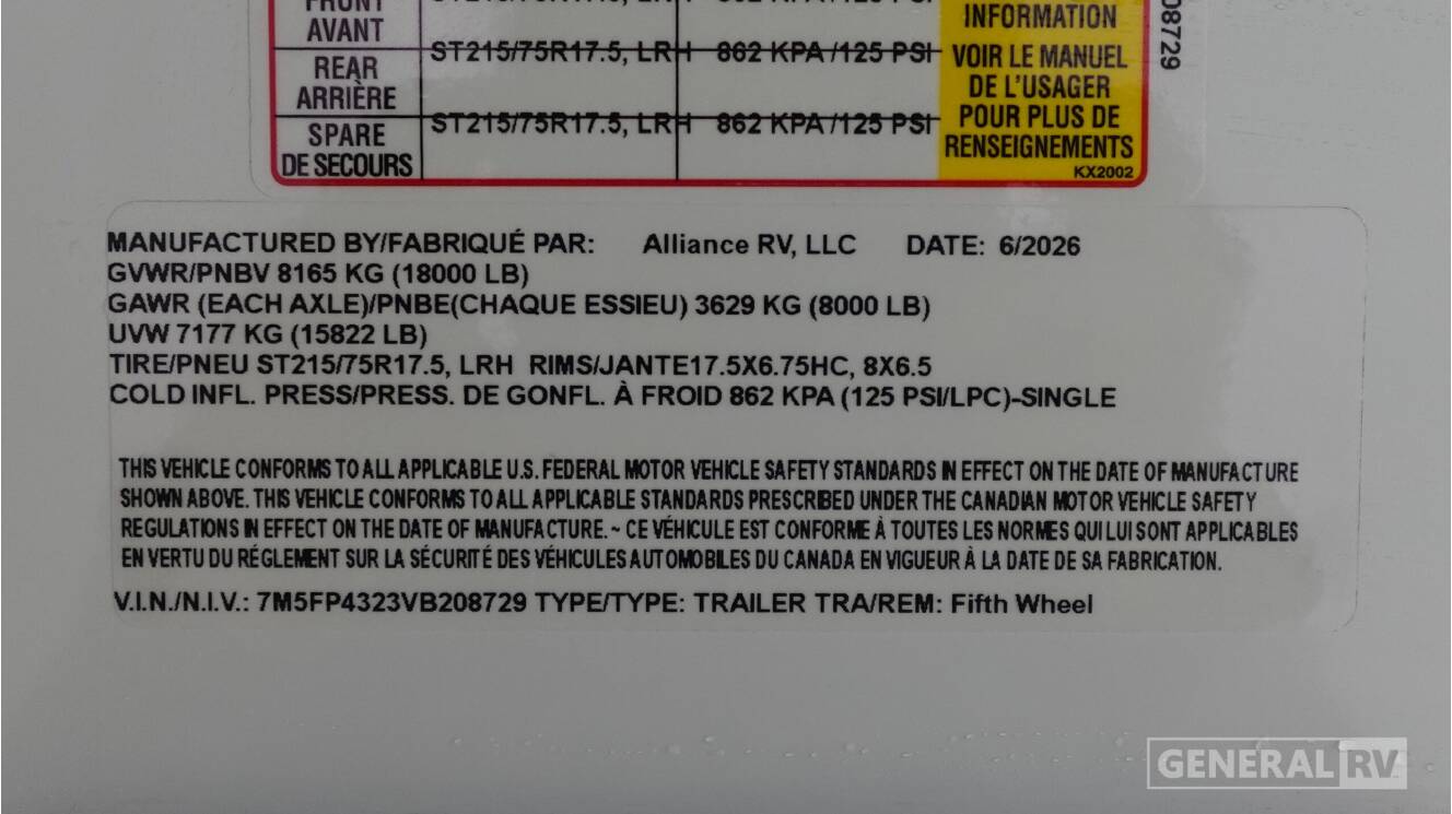 A photo of this 2027 Alliance Rv PARADIGM 395DS
