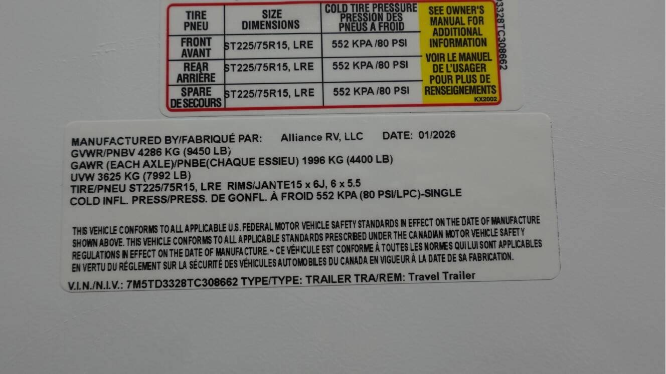 A photo of this 2026 Alliance Rv DELTA 292RL