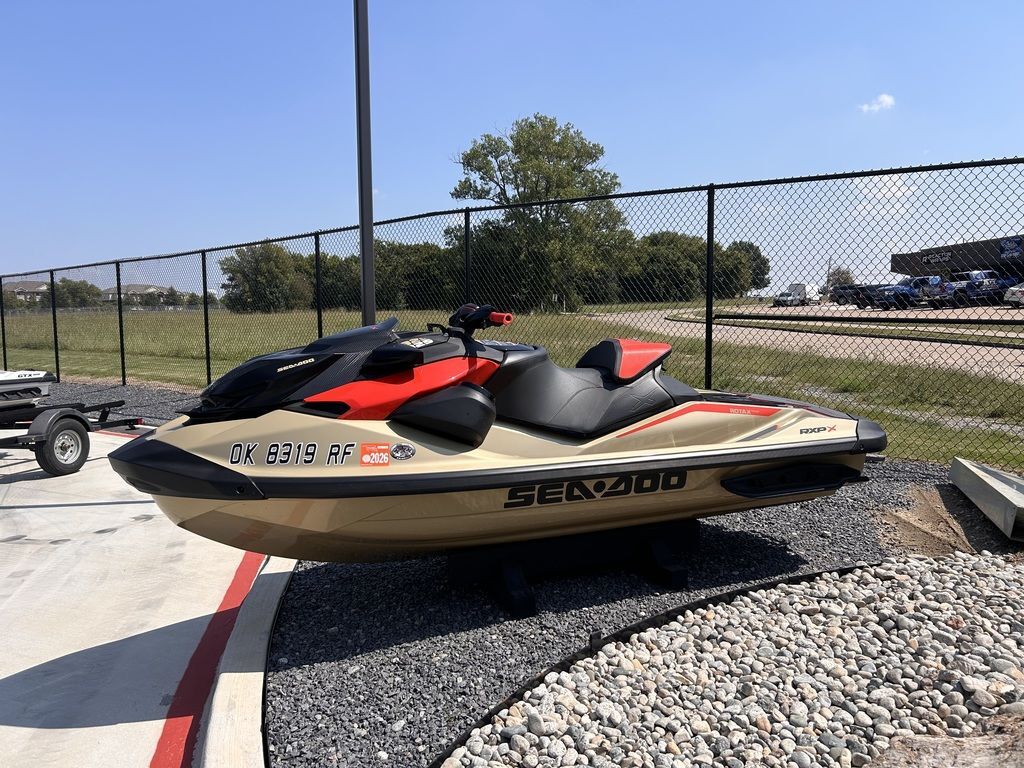 2025 Sea-Doo RXP-X 325 Tech, BRP Premium A, iBR Metallic Tan / La X 325 in Broken Arrow, OK