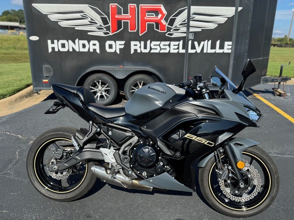 2024 Kawasaki Ninja® 650 ABS Metallic Matte Dark Gray/Metallic Spark BASE in Russellville, AR