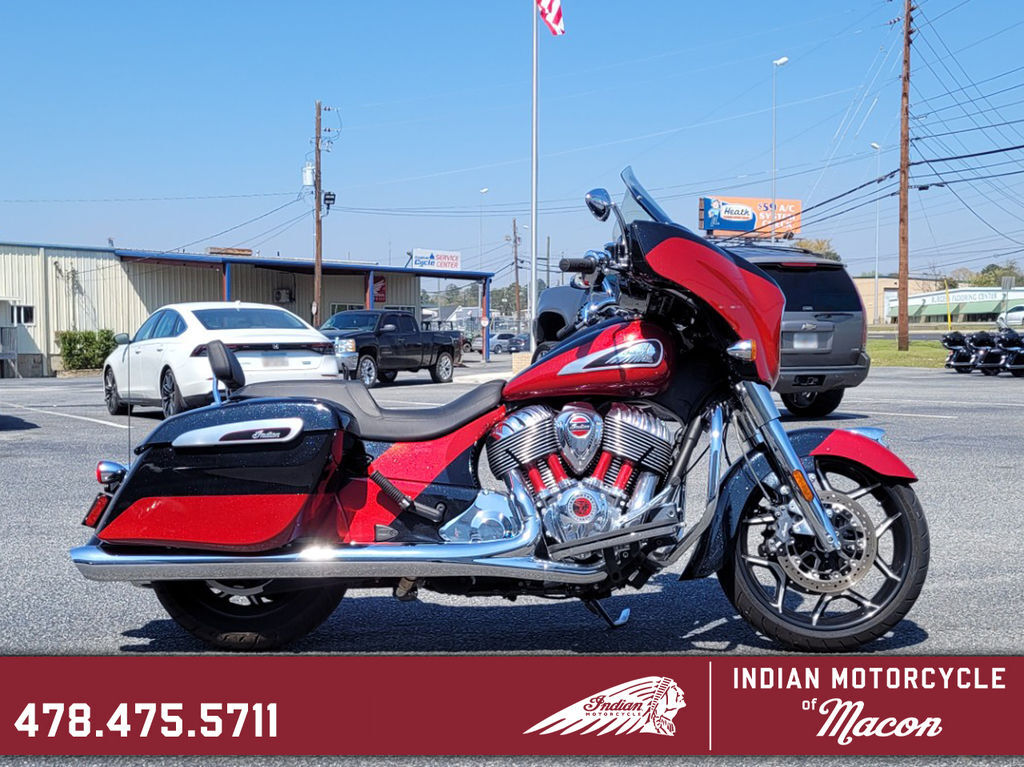 2020 Indian Motorcycle® Chieftain® Elite Thunder Black Vivid Crystal/Wildfire ELITE in Macon, GA
