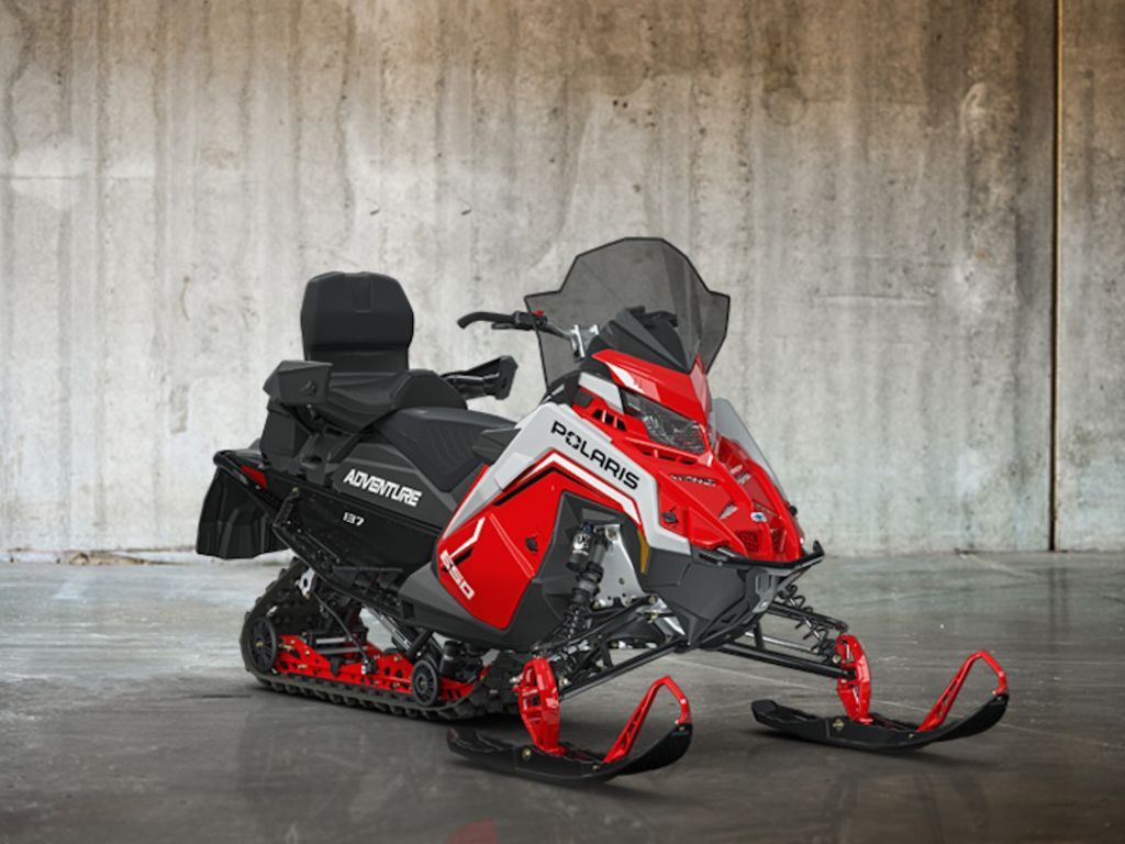 2027 Polaris® 650 INDY Adventure 137 1.35 Indy Red / White Lightning  650 137 1.35 in kalamazoo MI