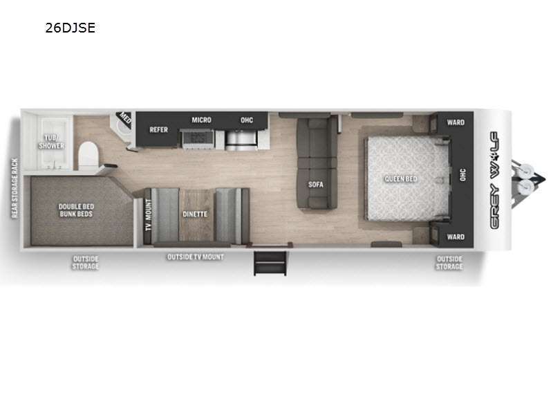 2021 Forest River Rv Cherokee Grey Wolf 26DJSE in medina OH