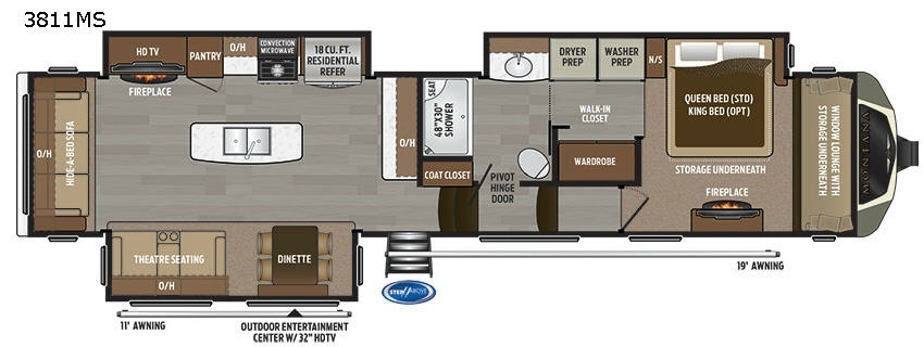 2017 Keystone Rv Montana 3811MS in bunker hill IN