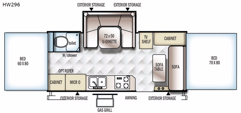 2022 Forest River Rv Rockwood High Wall Series HW296 in saegertown PA
