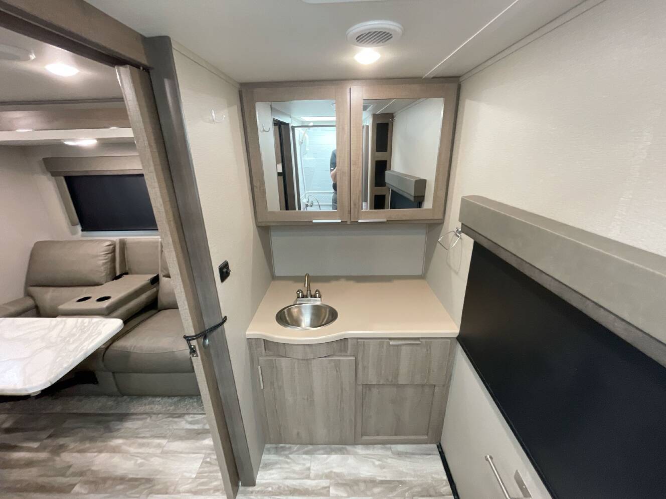 A photo of this 2021 Grand Design IMAGINE XLS 22RBE