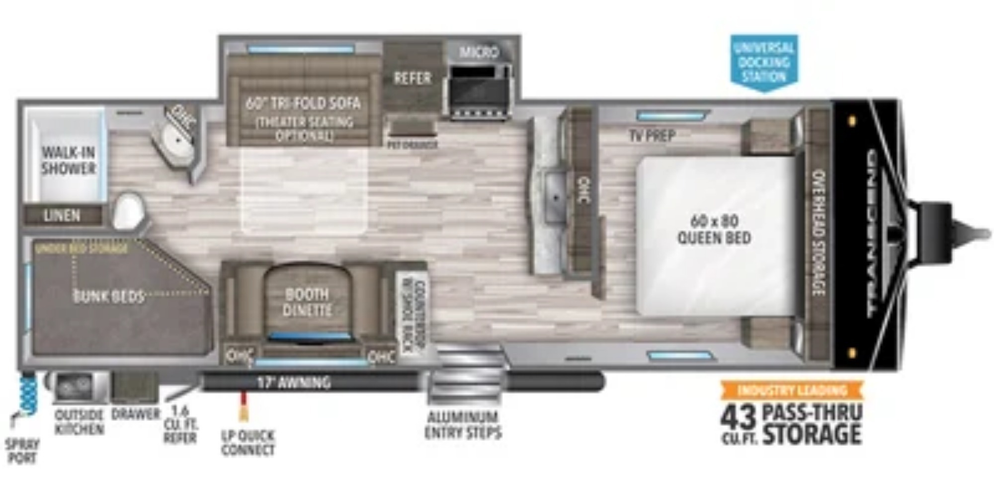 2021 Grand Design TRANSCEND XPLOR 261BH RV