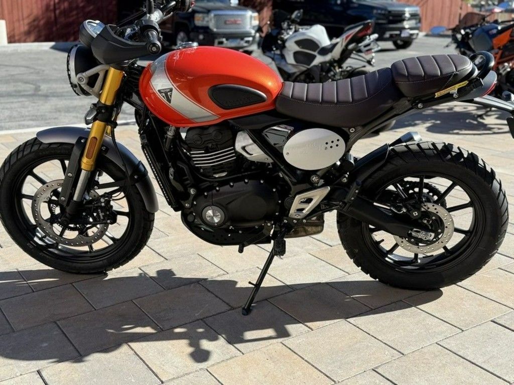 2026 Triumph Scrambler 400 X Baja Orange/Aluminium 400 X in Romney, WV