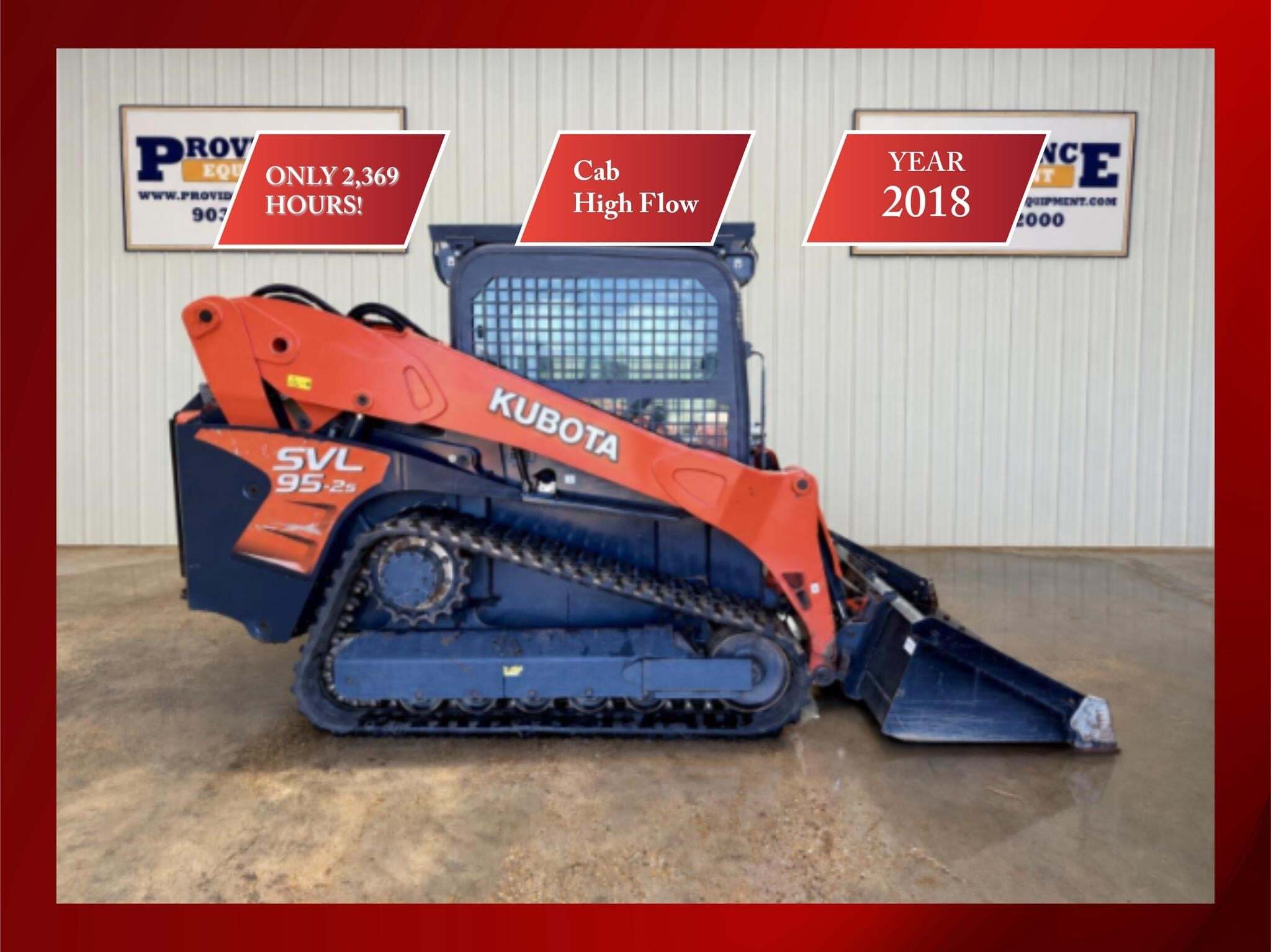 2018 KUBOTA SVL95-2S in Trinidad, TX