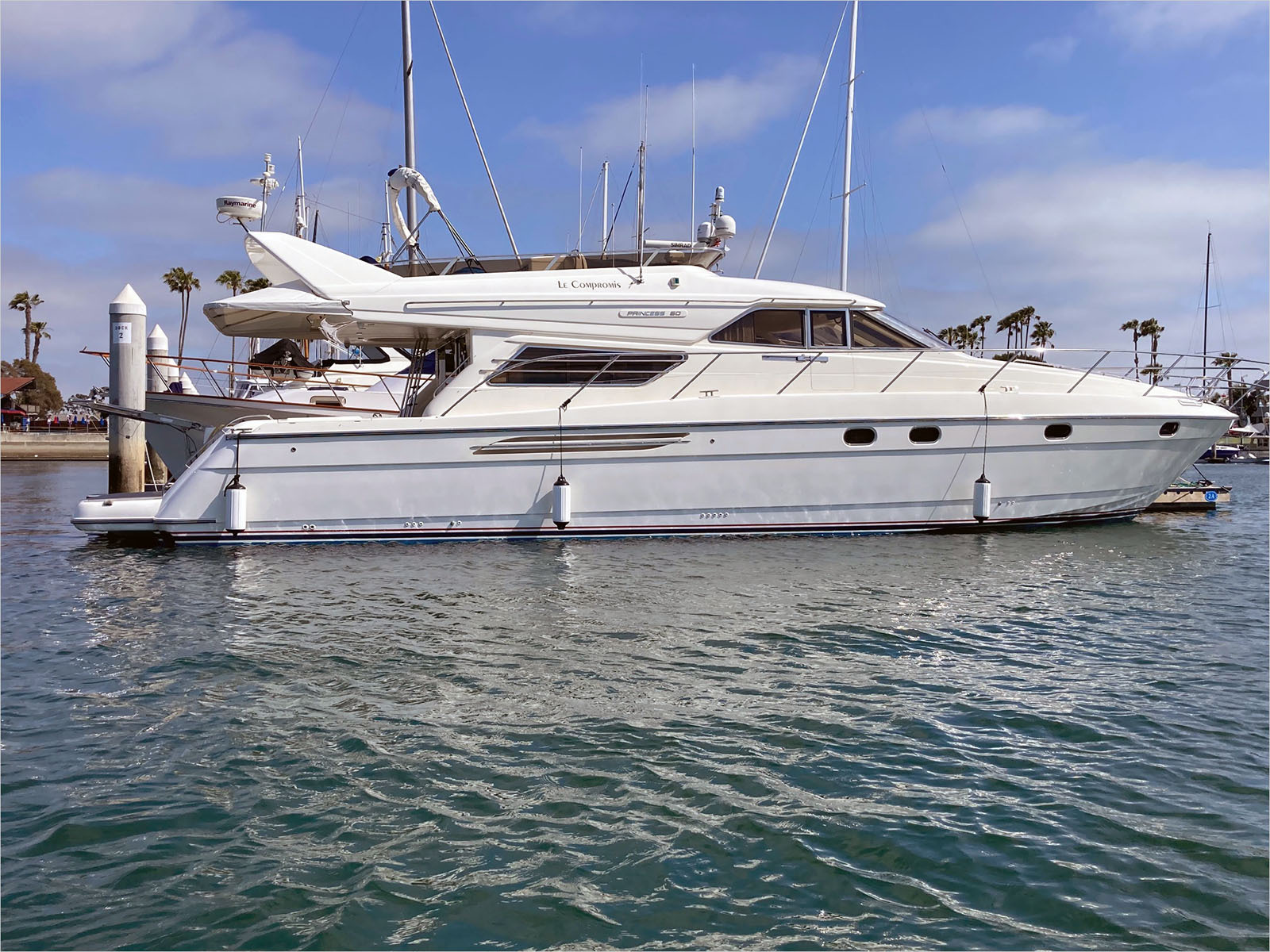 1996 Princess FLYBRIDGE SPORT CRUISER in marina del rey CA