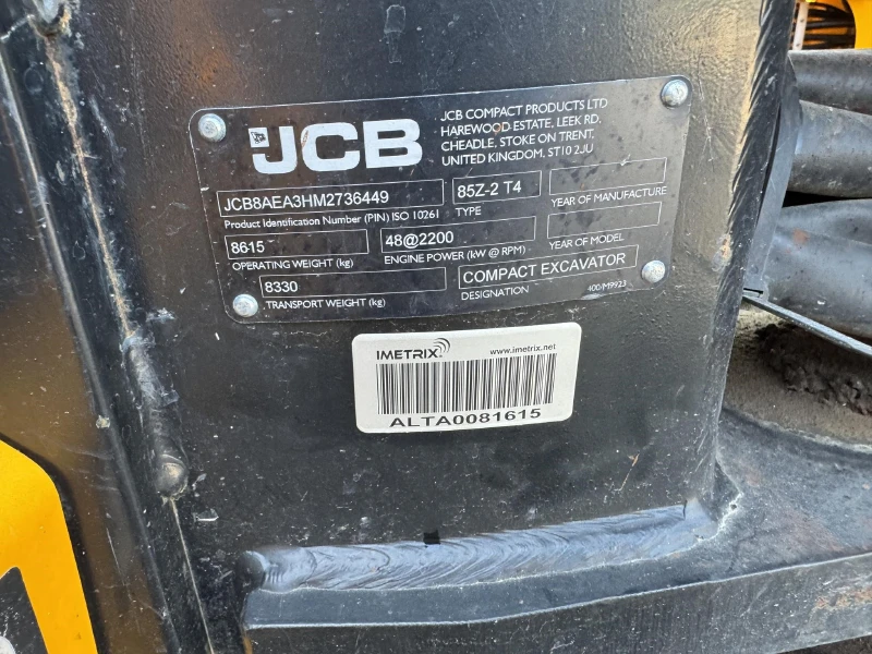 2022 JCB 85Z-2