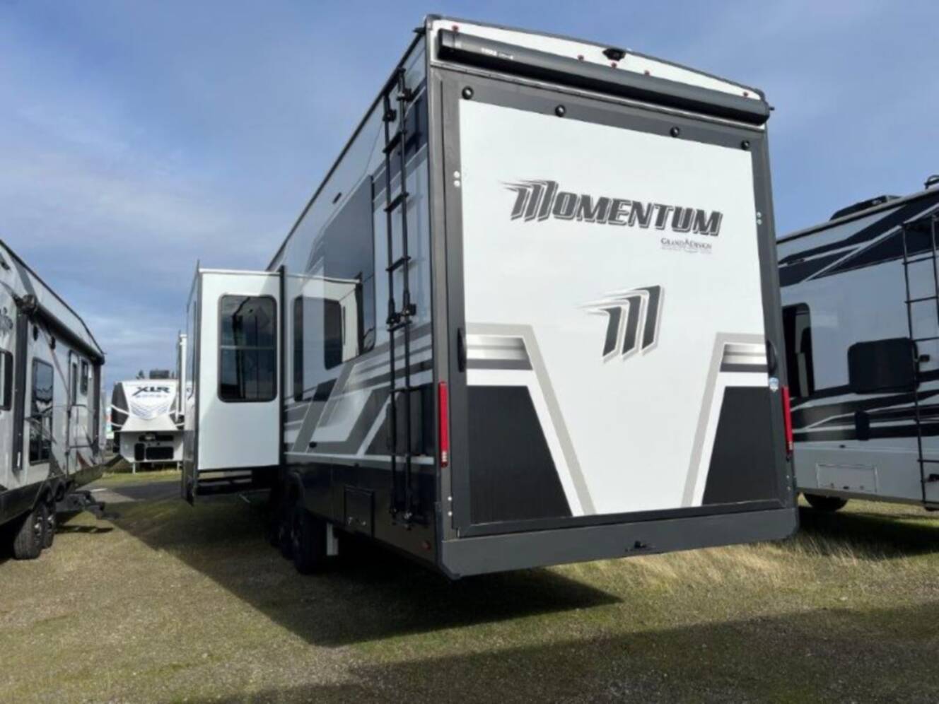 A photo of this 2026 Grand Design Momentum M-Class 414M