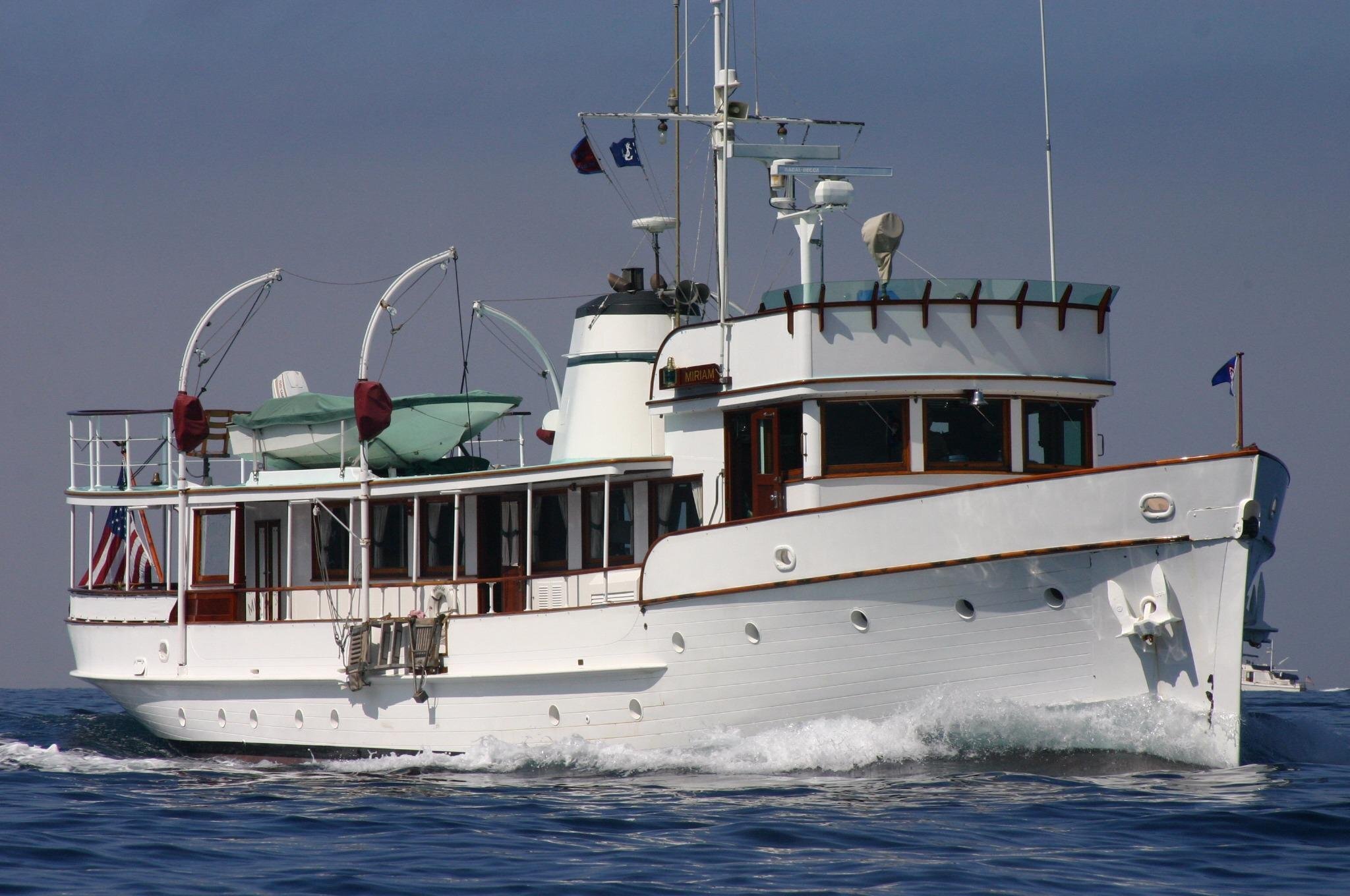 1946 Custom J.M. Martinac Classic Fantail Motor Yacht in wilmington CA