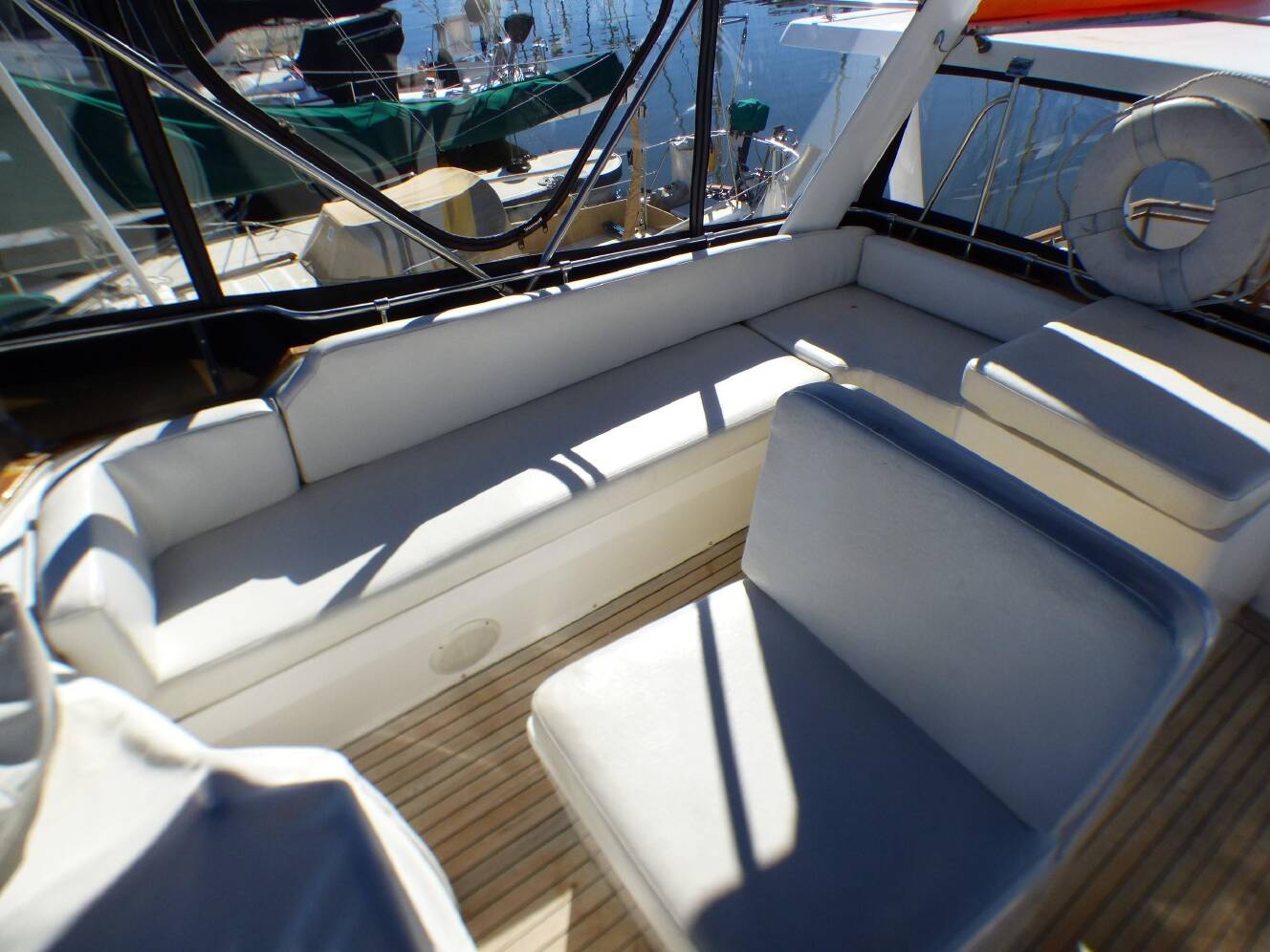 A photo of this 1984 Spindrift 39 ft. Aft Cabin Twin Diesel