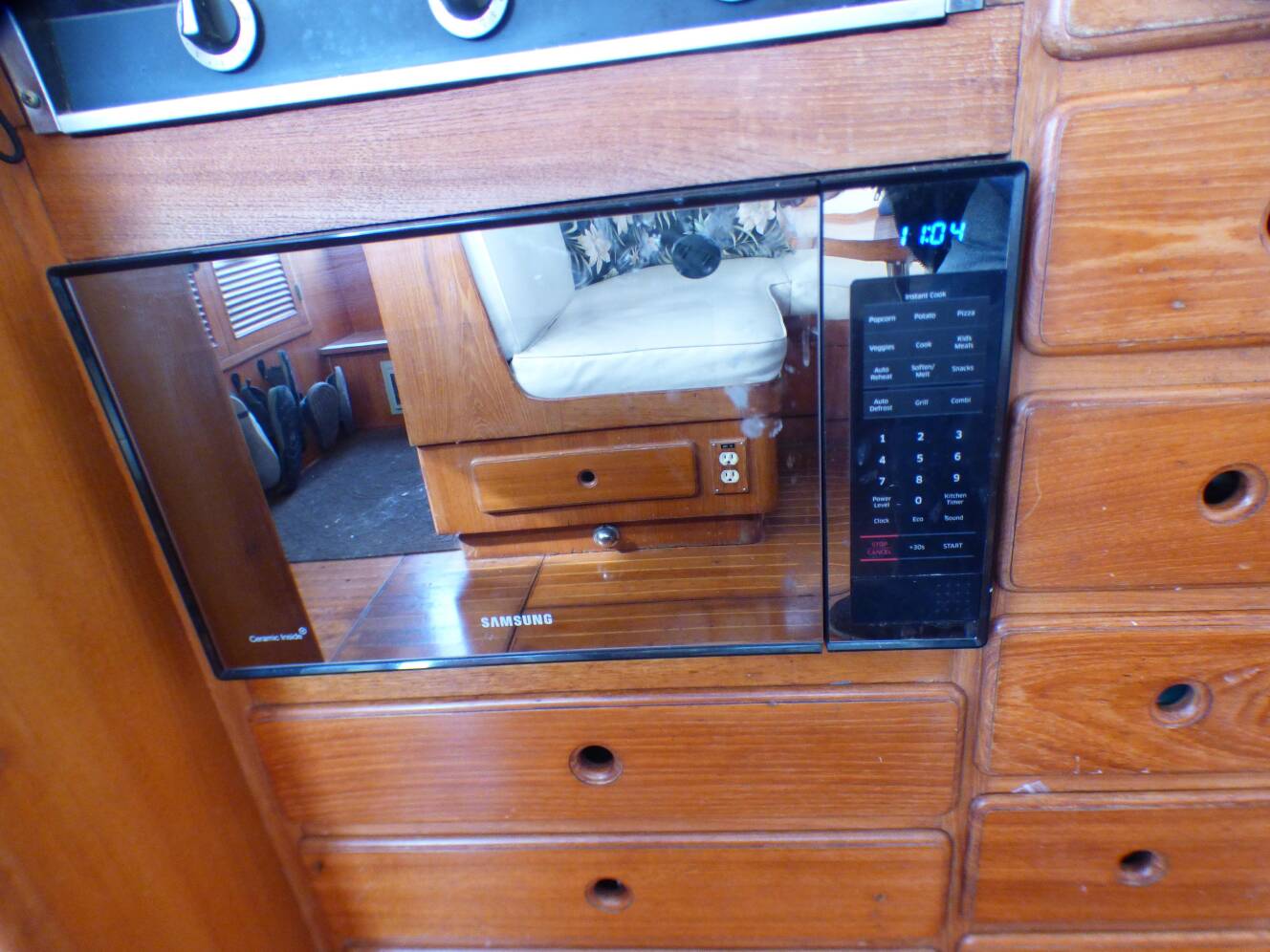 A photo of this 1984 Spindrift 39 ft. Aft Cabin Twin Diesel