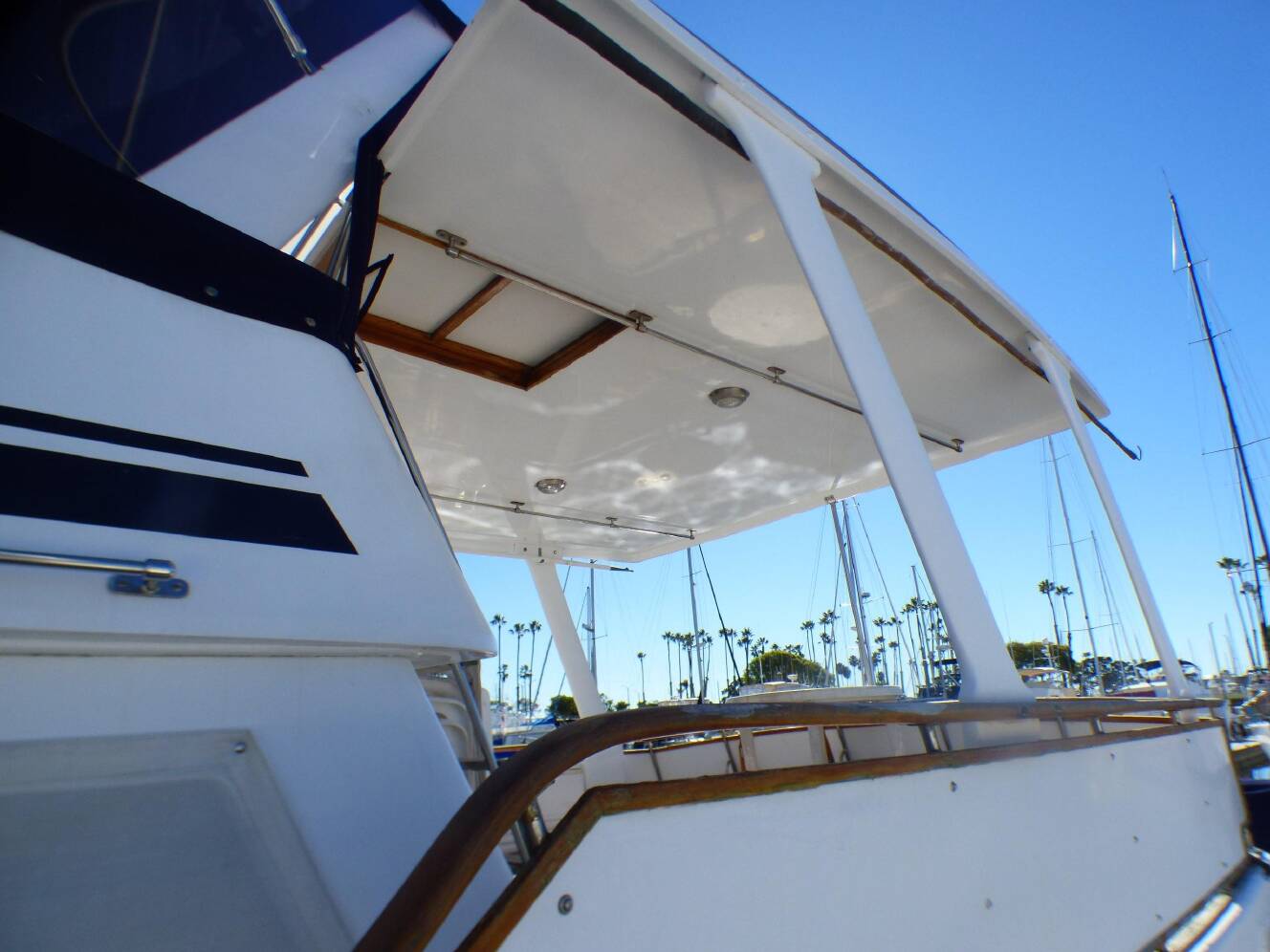A photo of this 1984 Spindrift 39 ft. Aft Cabin Twin Diesel