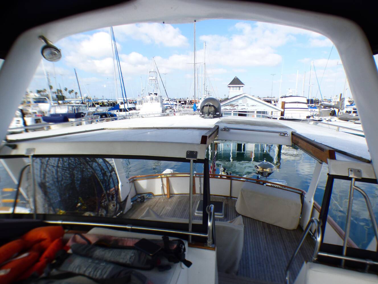 A photo of this 1984 Spindrift 39 ft. Aft Cabin Twin Diesel