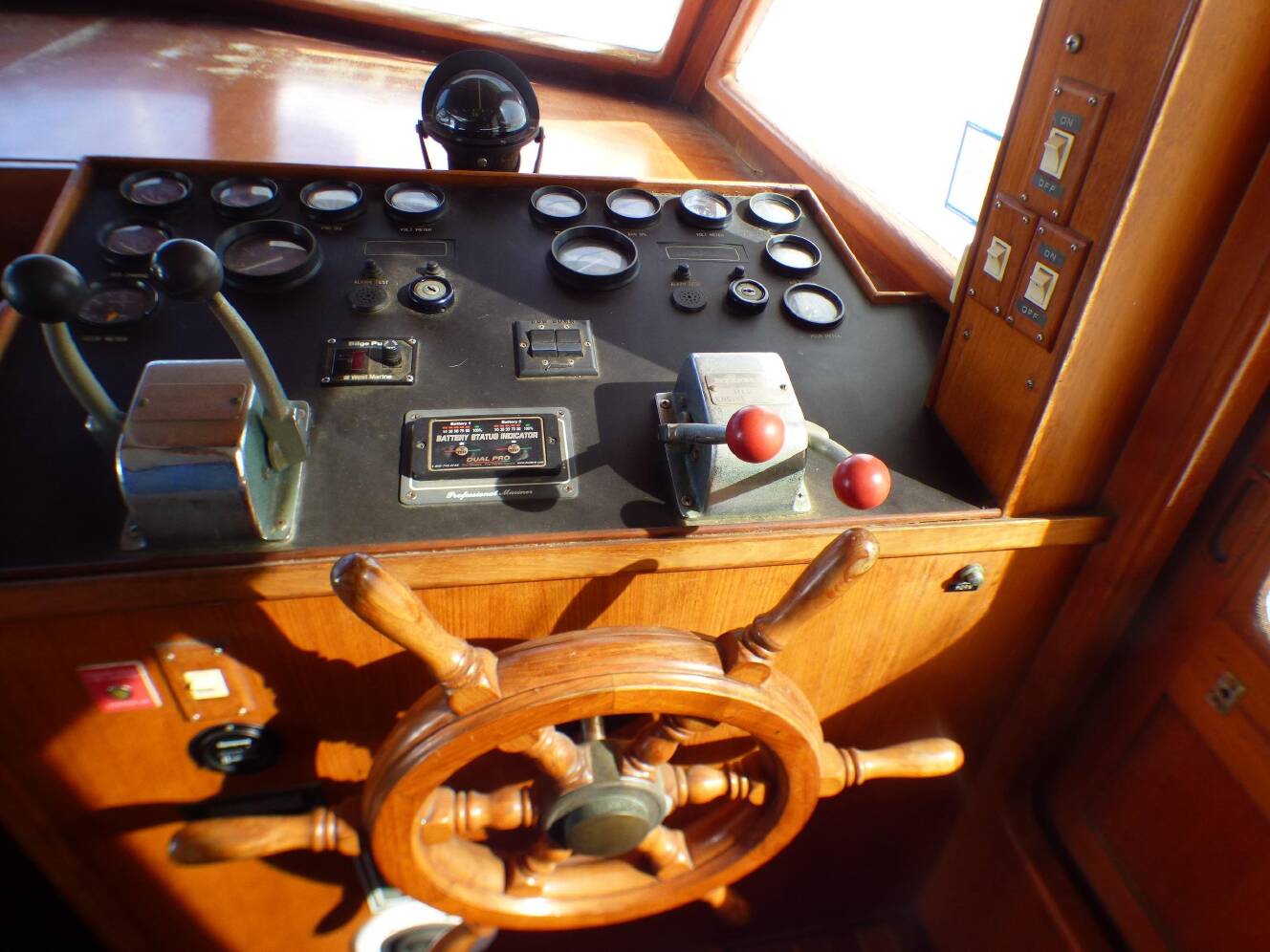 A photo of this 1984 Spindrift 39 ft. Aft Cabin Twin Diesel