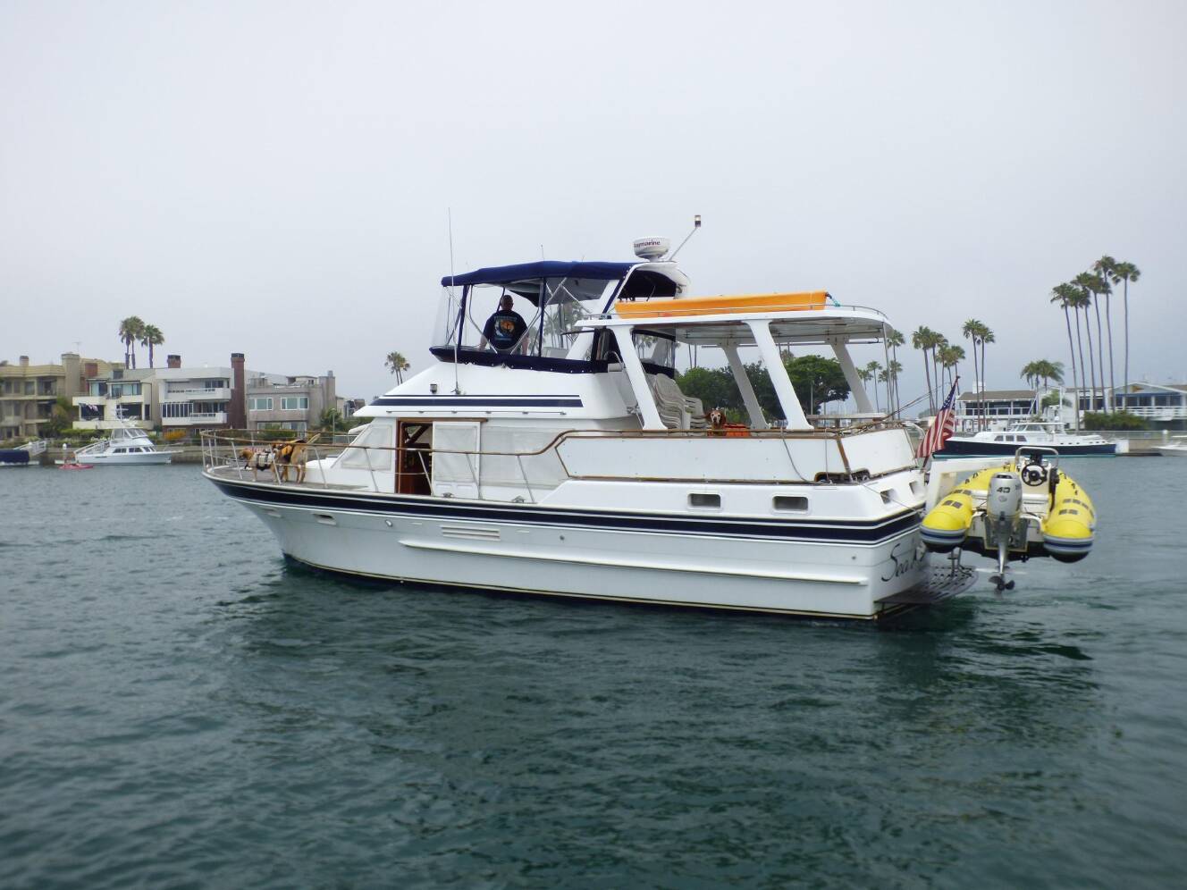 A photo of this 1984 Spindrift 39 ft. Aft Cabin Twin Diesel