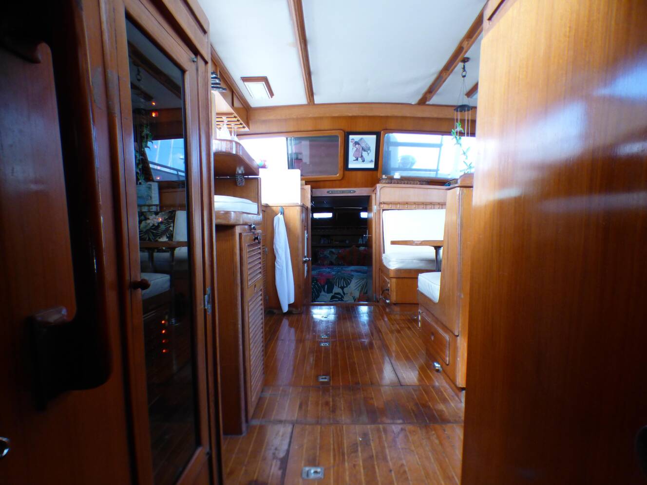 A photo of this 1984 Spindrift 39 ft. Aft Cabin Twin Diesel