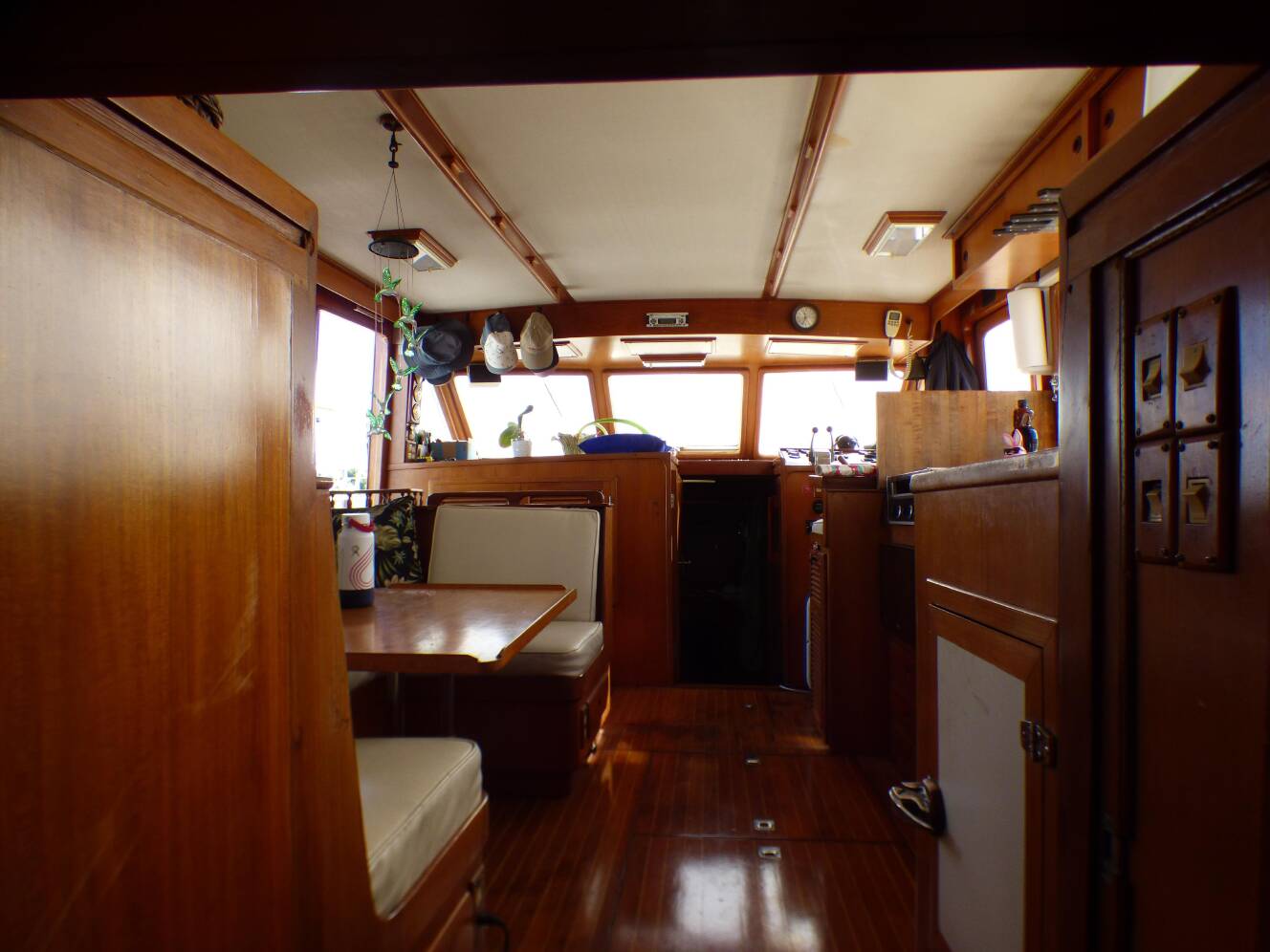 A photo of this 1984 Spindrift 39 ft. Aft Cabin Twin Diesel