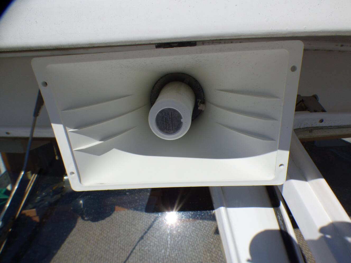 A photo of this 1984 Spindrift 39 ft. Aft Cabin Twin Diesel