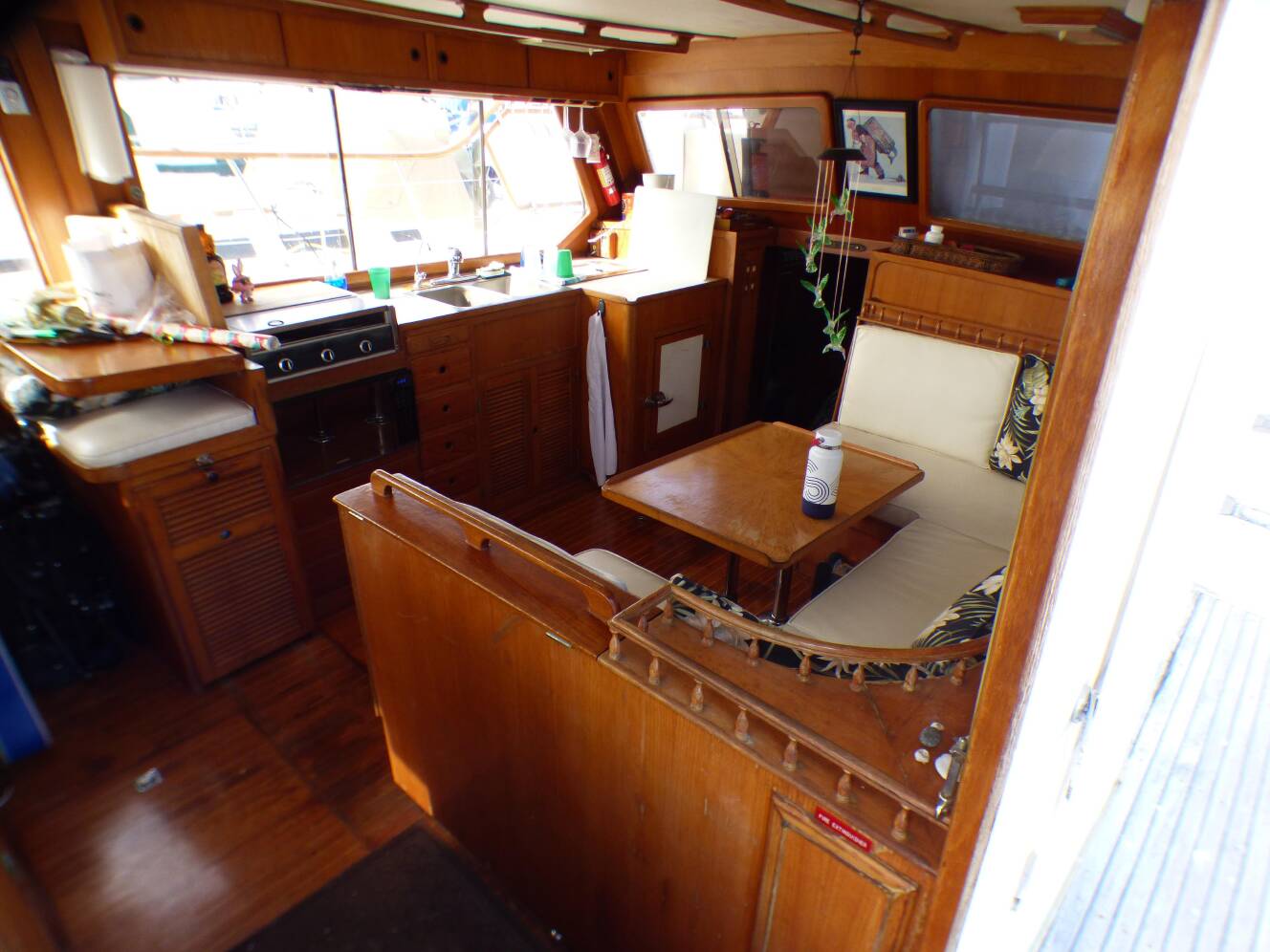 A photo of this 1984 Spindrift 39 ft. Aft Cabin Twin Diesel