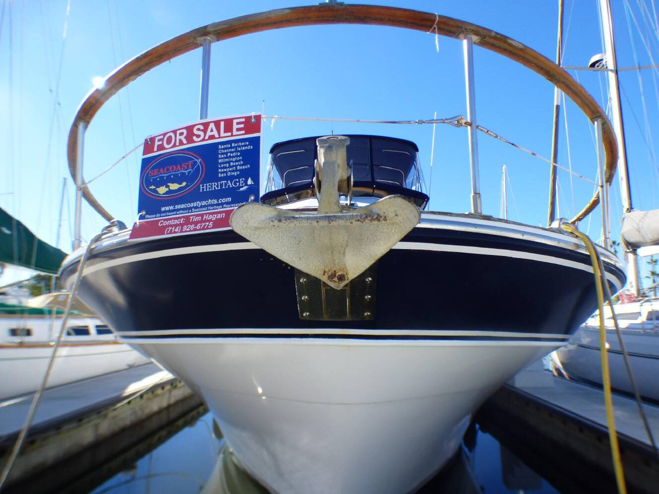 A photo of this 1984 Spindrift 39 ft. Aft Cabin Twin Diesel