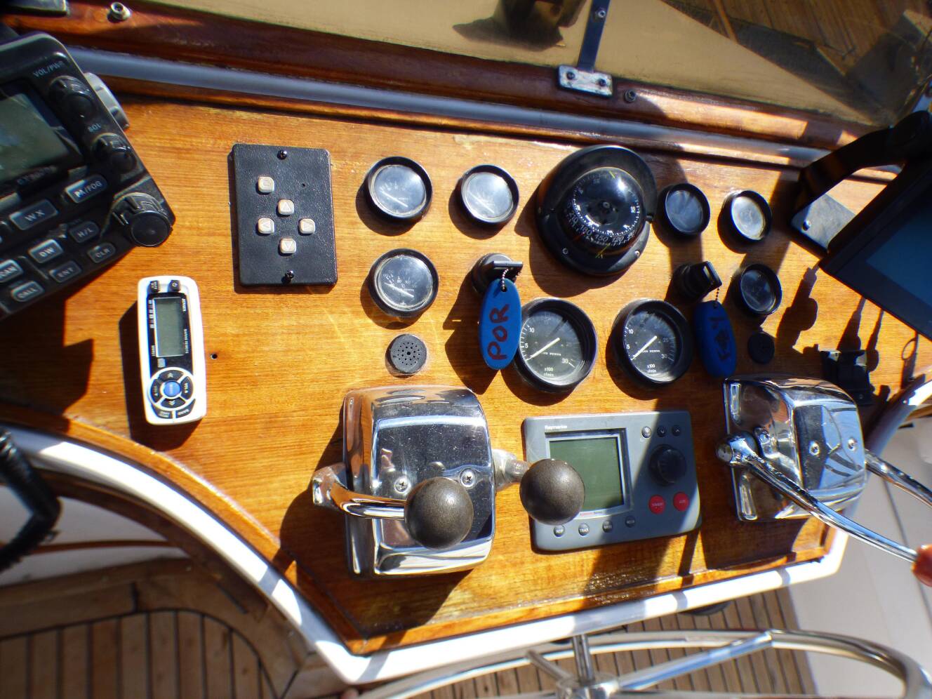 A photo of this 1984 Spindrift 39 ft. Aft Cabin Twin Diesel