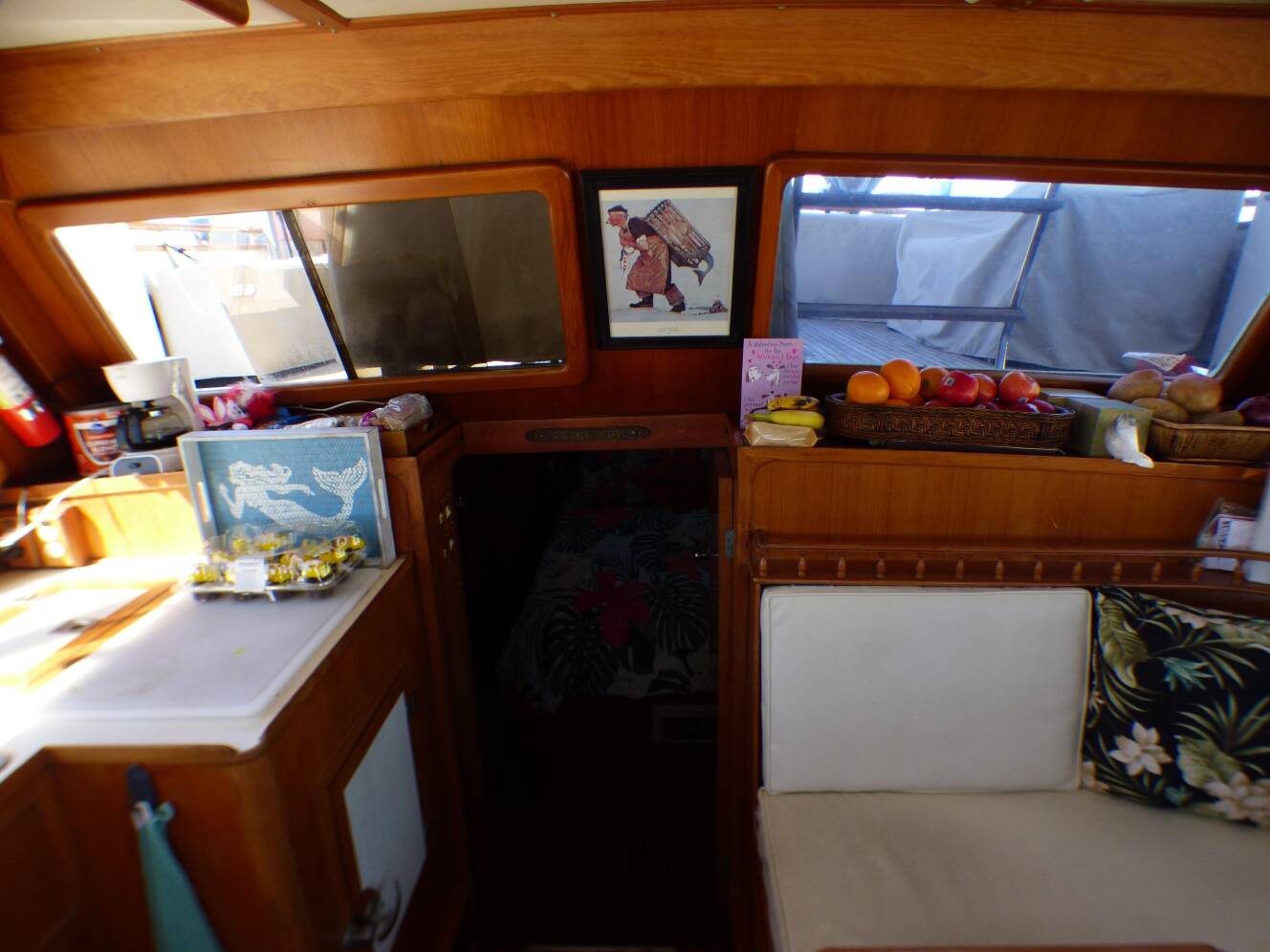 A photo of this 1984 Spindrift 39 ft. Aft Cabin Twin Diesel