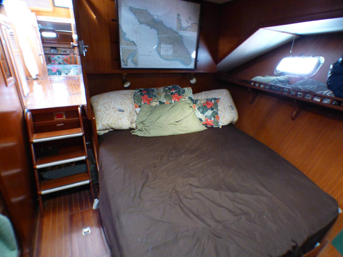 A photo of this 1984 Spindrift 39 ft. Aft Cabin Twin Diesel