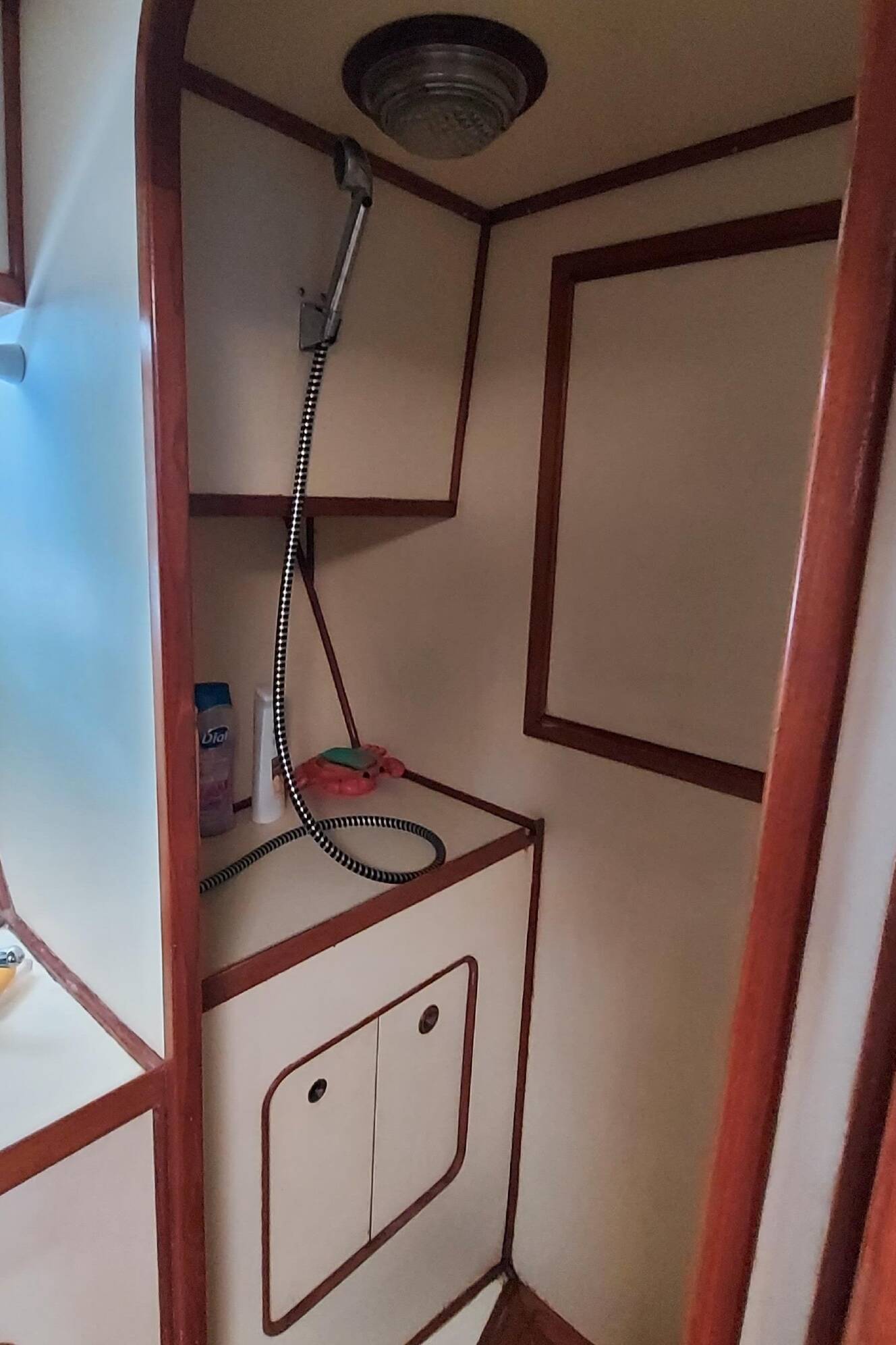 A photo of this 1984 Spindrift 39 ft. Aft Cabin Twin Diesel