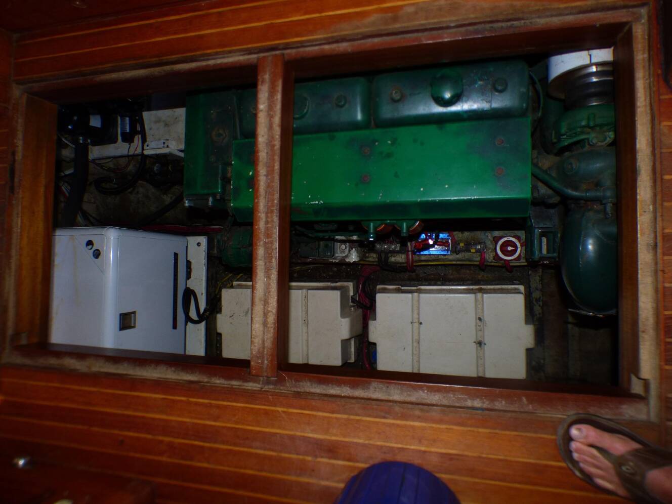 A photo of this 1984 Spindrift 39 ft. Aft Cabin Twin Diesel