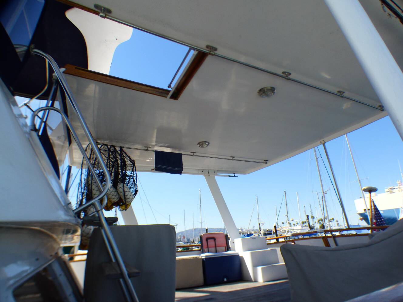 A photo of this 1984 Spindrift 39 ft. Aft Cabin Twin Diesel