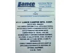 2016 Lance Lance 975